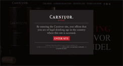 Desktop Screenshot of carnivorwine.com