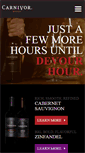 Mobile Screenshot of carnivorwine.com