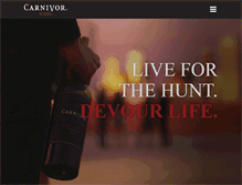 Tablet Screenshot of carnivorwine.com